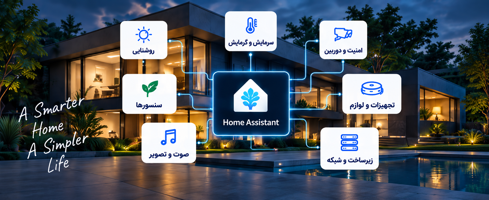 خانه هوشمند یکپارچه با Home Assistant؛ اتصال روشنایی، سرمایش، امنیت و تجهیزات خانه